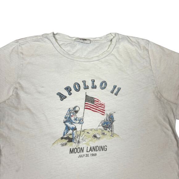 Re/Done Apollo 11 Moon Landing Baby T Shirt Women's XS Retro - Picture 2 of 9